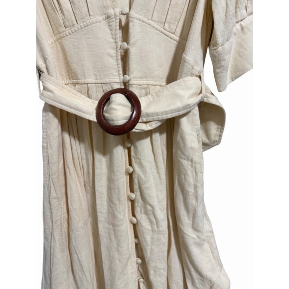 Free People Heart This Midi Dress Ivory Women's Size Medium - Picture 7 of 15